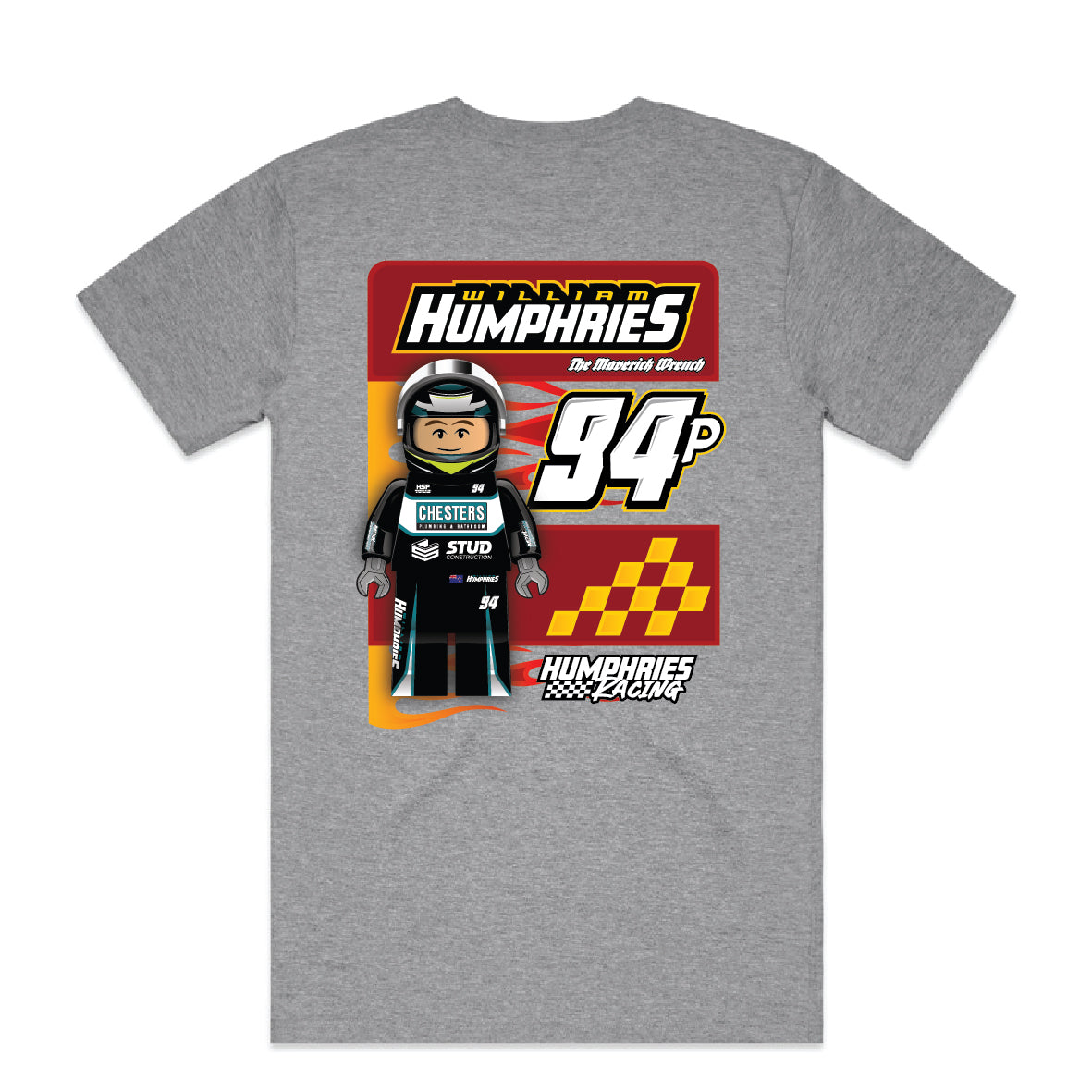 The Maverick Wrench Tee (Mens) Grey
