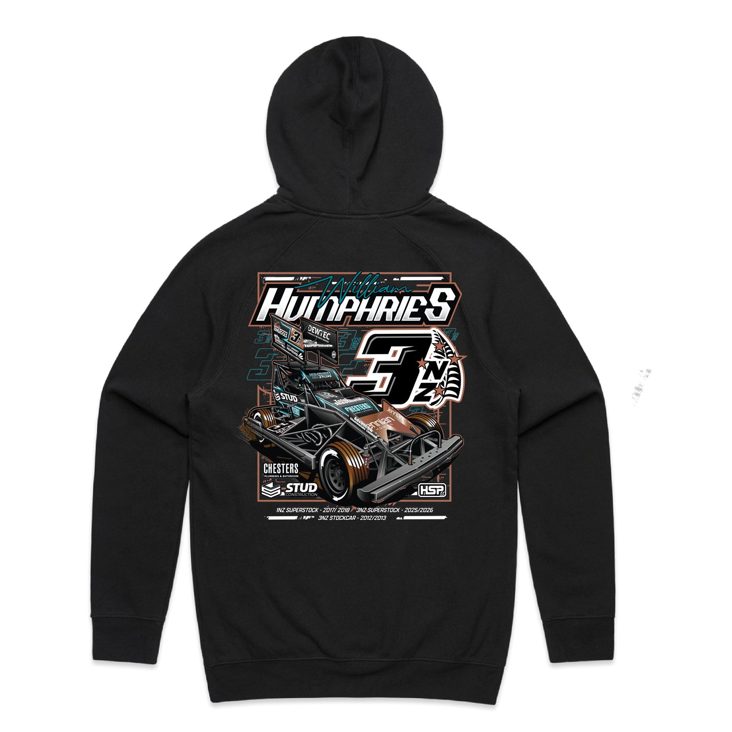 3NZ William Humphries Hoodie (Womans)
