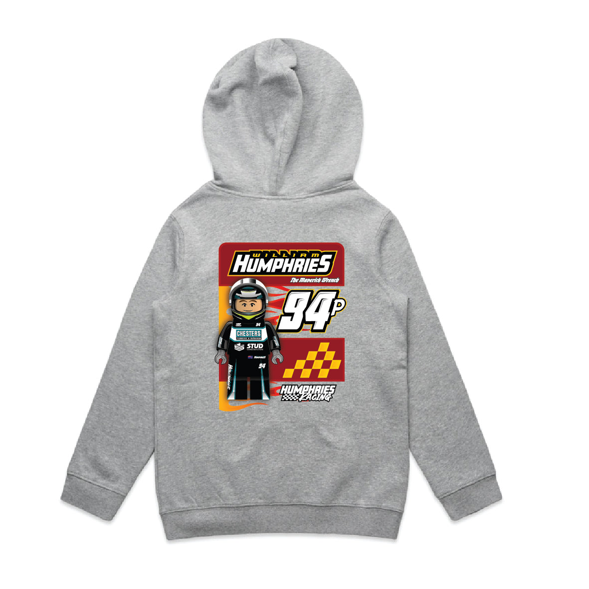 The Maverick Wrench Hoodie (Kids) Grey